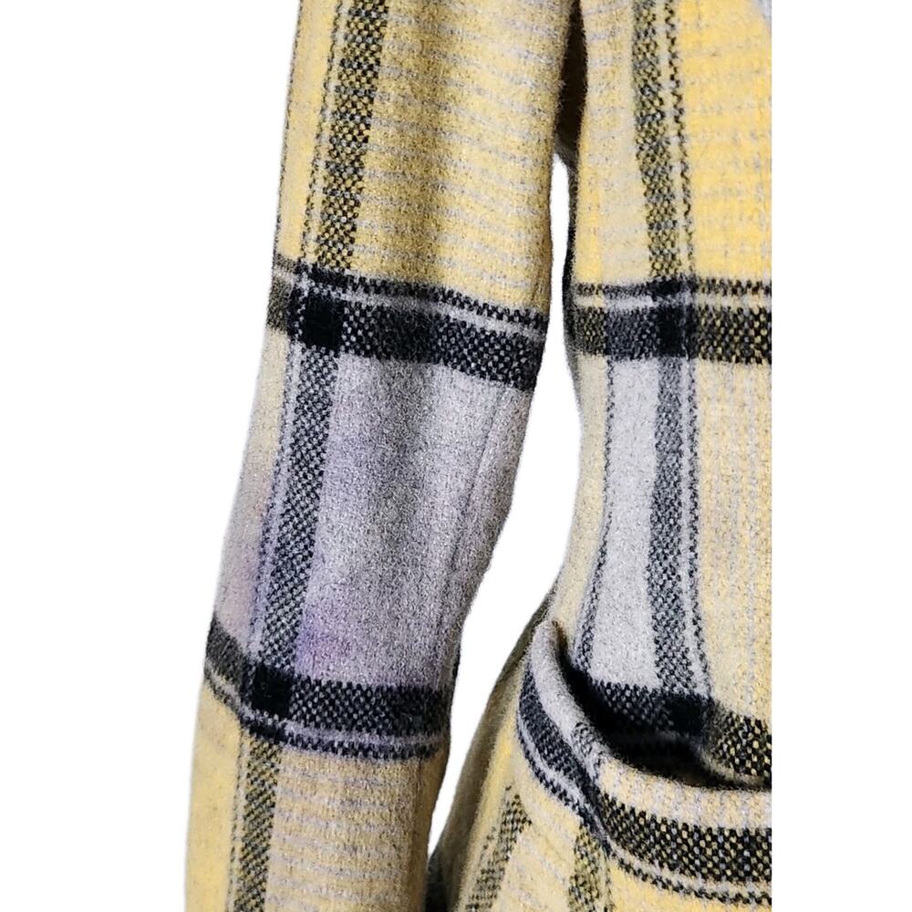Vintage YSL Yves Saint Laurent Rive Gauche Plaid Wool Jacket Short Coat France - Picture 11 of 12